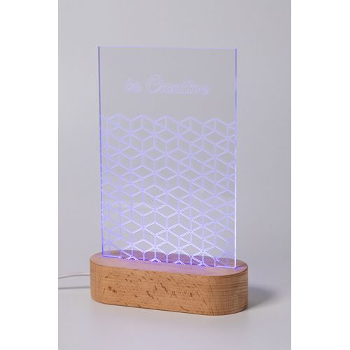 Led Light Trophy, Rectangle Woodify