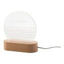 Led Light Trophy, Round Woodify