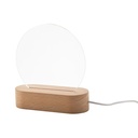 Led Light Trophy, Round Woodify