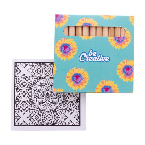 Custom Colouring Set, Mandala Coloxil 12