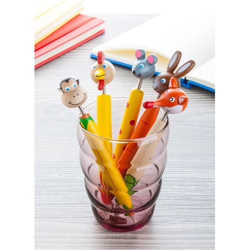 Wooden Ballpoint Pen, Rabbit Zoom