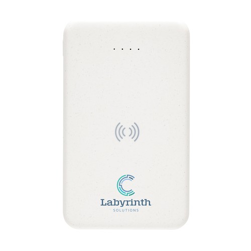 RCS recycled plastic 5.000 mAh 5W wireless powerbank
