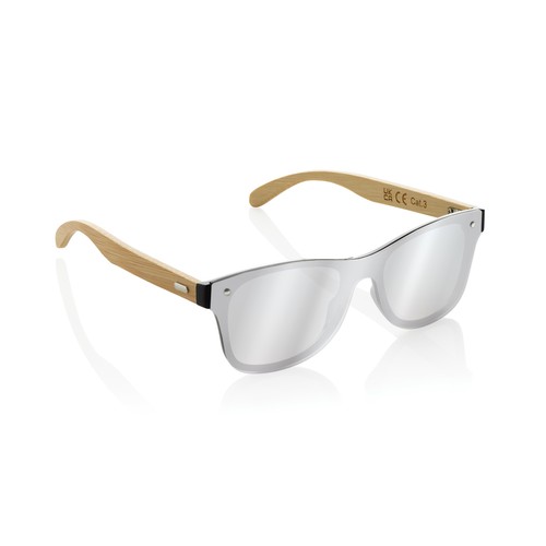 Prism RCS recycled plastic sunglasses with bamboo frame