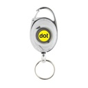 RCS recycled ABS roller clip keychain