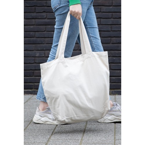 Impact Aware™ 240 gsm rcanvas shopper w/pocket undyed