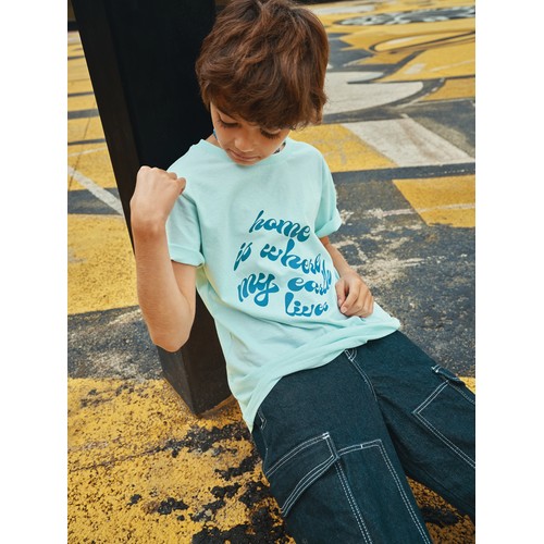 Iqoniq Koli kids lightweight recycled cotton t-shirt