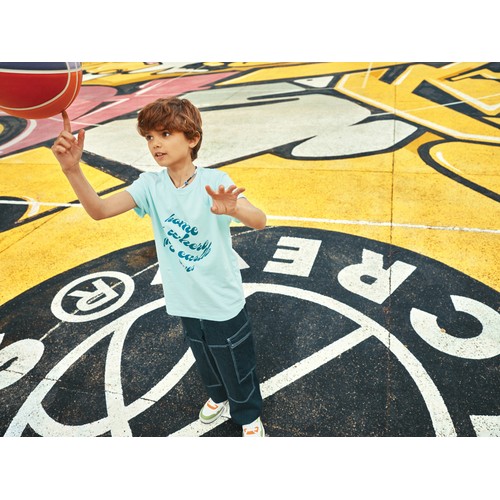 Iqoniq Koli kids lightweight recycled cotton t-shirt