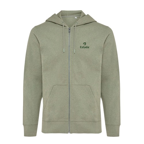 Iqoniq Abisko recycled cotton zip through hoodie