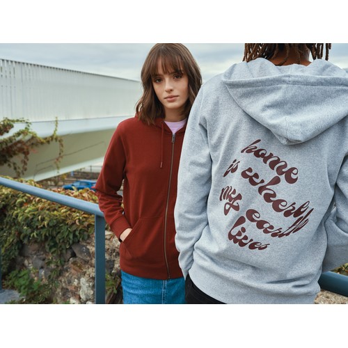 Iqoniq Abisko recycled cotton zip through hoodie