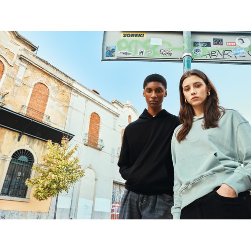 Iqoniq Yoho recycled cotton relaxed hoodie