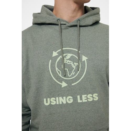 Iqoniq Torres recycled cotton hoodie undyed