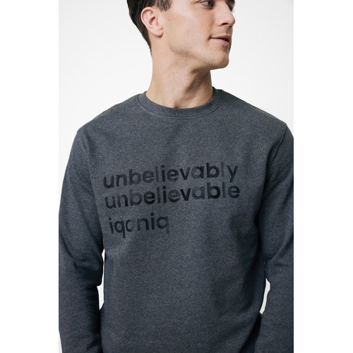 Iqoniq Denali recycled cotton crew neck undyed