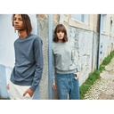 Iqoniq Denali recycled cotton crew neck undyed