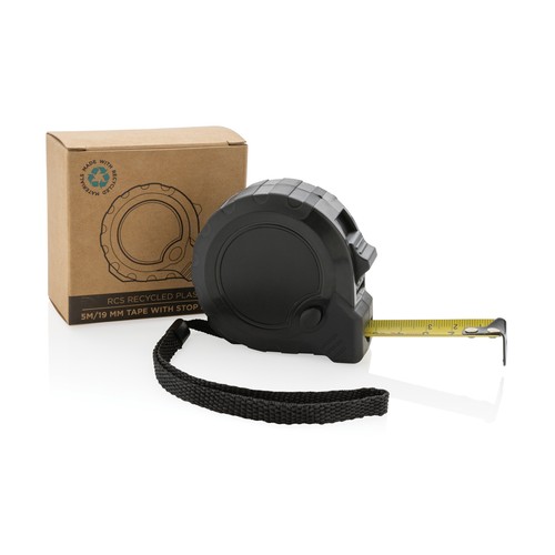 RCS recycled plastic 5M/19 mm tape with stop button