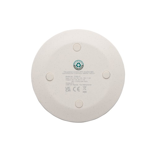 RCS recycled plastic 15W Wireless fast charger