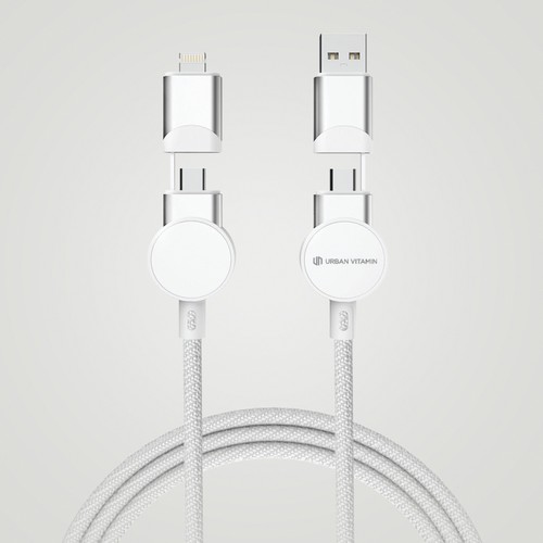 Oakland RCS recycled plastic 6-in-1 fast charging 45W cable
