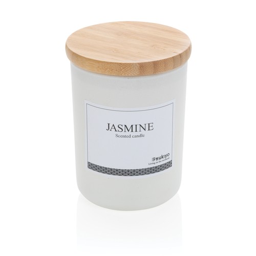 Ukiyo deluxe scented candle with bamboo lid