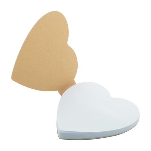 Custom sticky notepad CreaStick Heart Eco