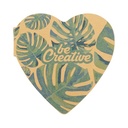 Custom sticky notepad CreaStick Heart Eco