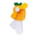 Hand Fan, Orange Amalfi