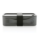 GRS recycled PP lunch box with spork