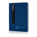 Standard hardcover PU A5 notebook with stylus pen