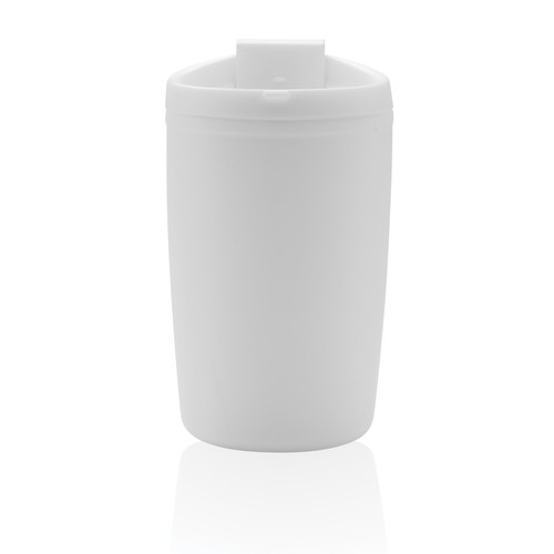 GRS Recycled PP tumbler with flip lid