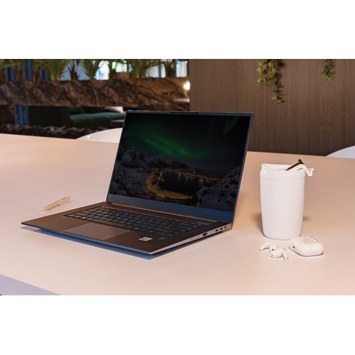 GRS Recycled PP tumbler with flip lid