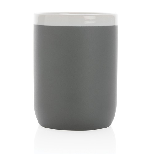 Ceramic mug with white rim 300ml