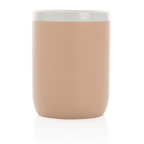 Ceramic mug with white rim 300ml