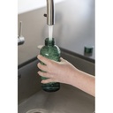 Leakproof water bottle with metallic lid