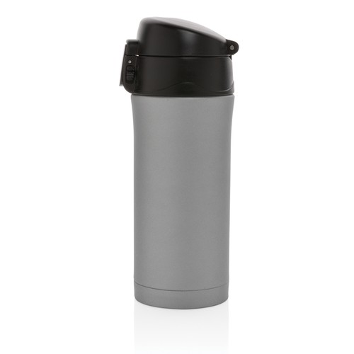 Metallic easy lock vacuum mug