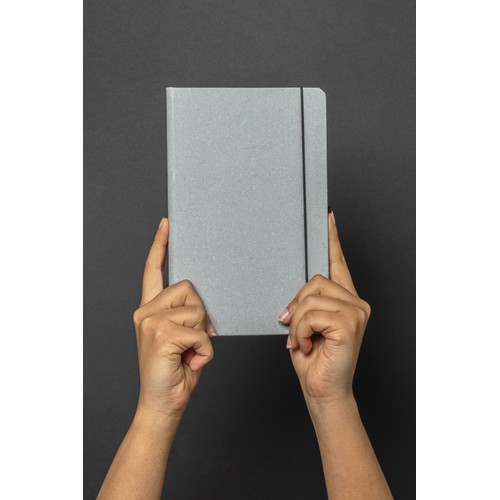 Recycled leather hardcover notebook A5