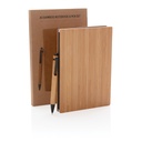 A5 Bamboe notitieboek & pen set