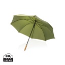 27" Impact AWARE™ RPET 190T auto open bamboe paraplu