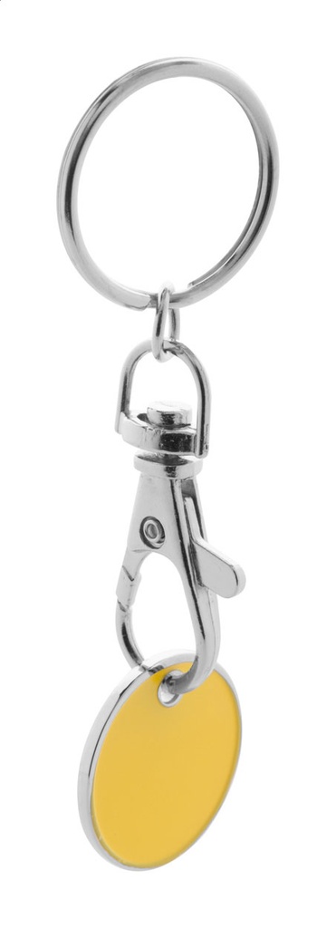 winkelwagenmuntje sleutelhanger #1