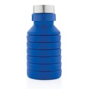 Leakproof collapsible silicone bottle with lid