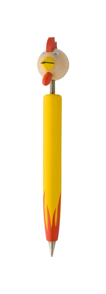 pen met figuurtje, haan #1