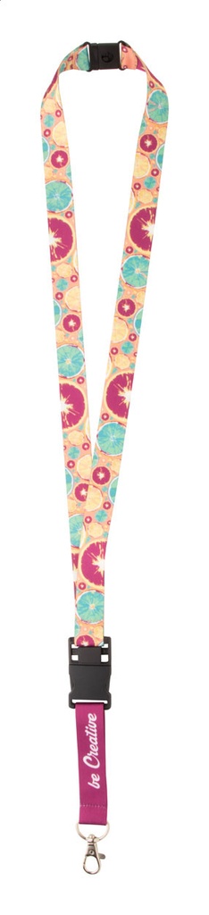 custom made sublimatie lanyard met safety buckle. #3