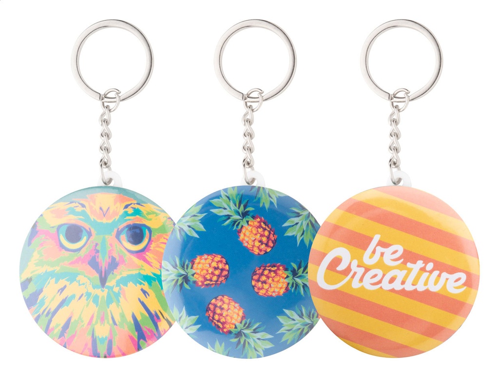 button sleutelhanger met pin #4