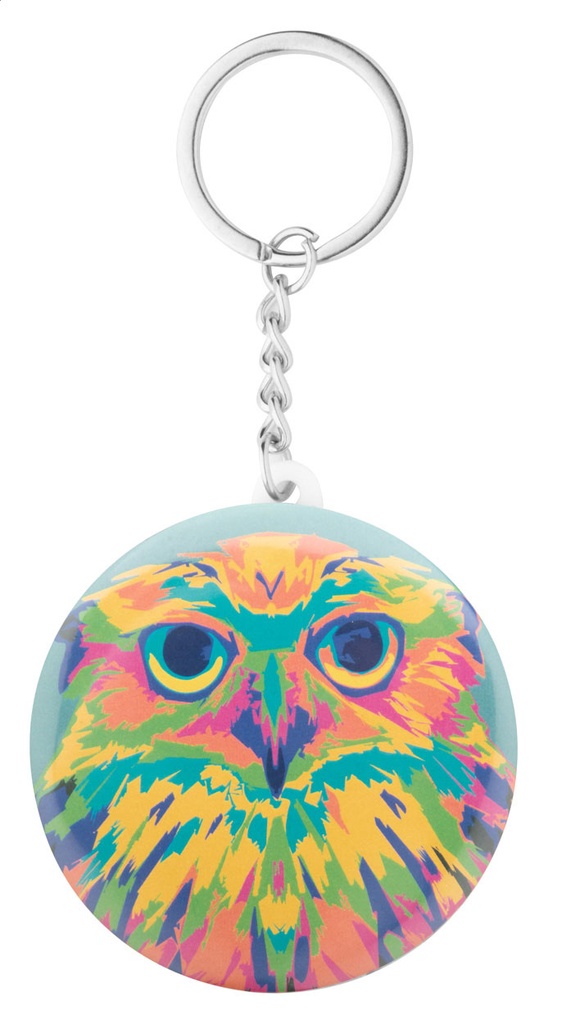 button sleutelhanger met pin #13