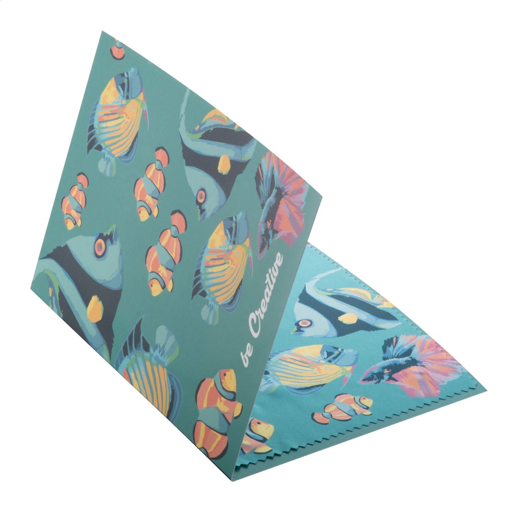 custom made brillendoekje met ansichtkaart #2