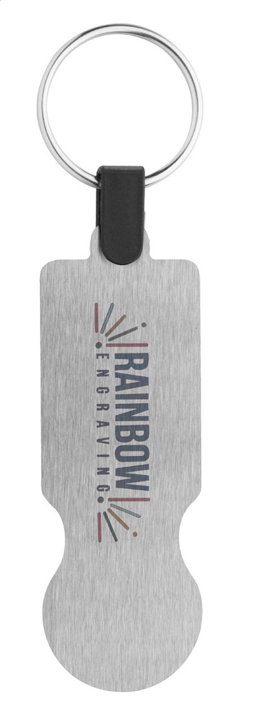 winkelwagenmuntje sleutelhanger #3