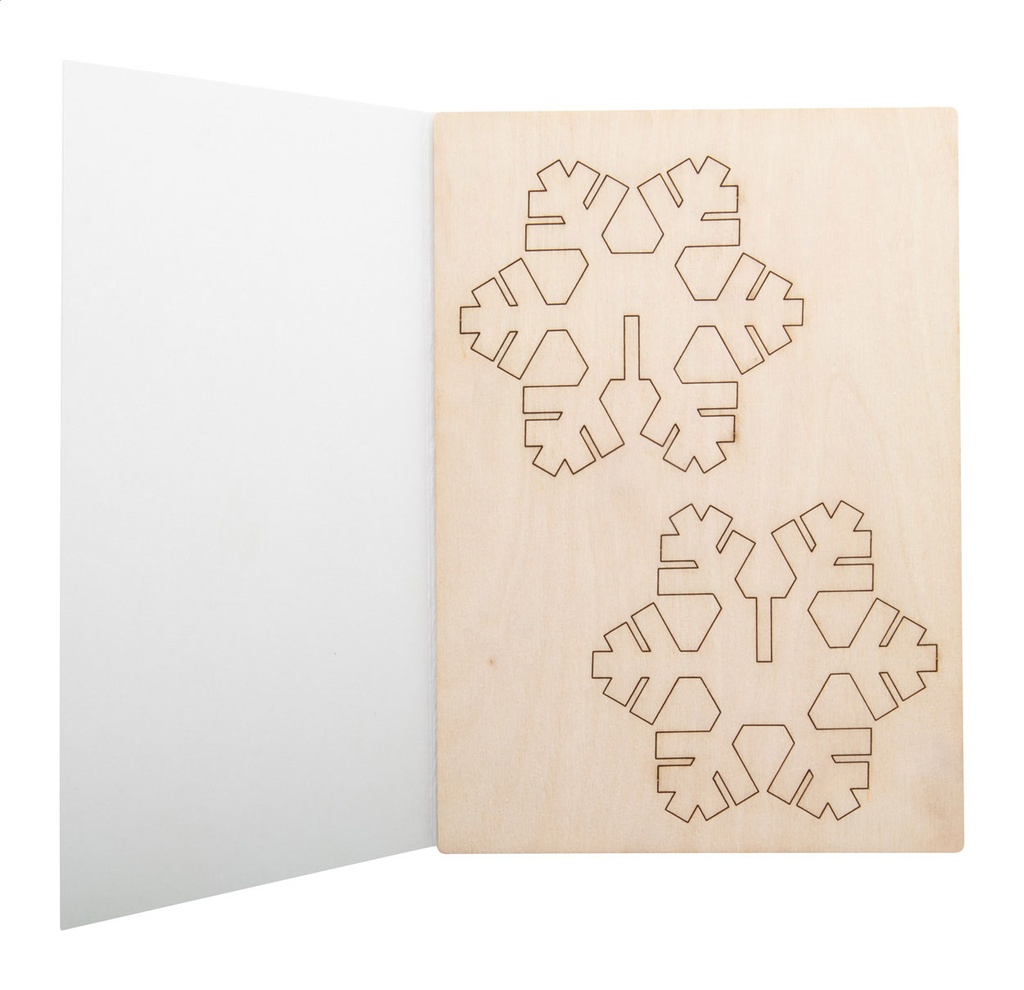 Kerstkaart, sneeuwvlok #2