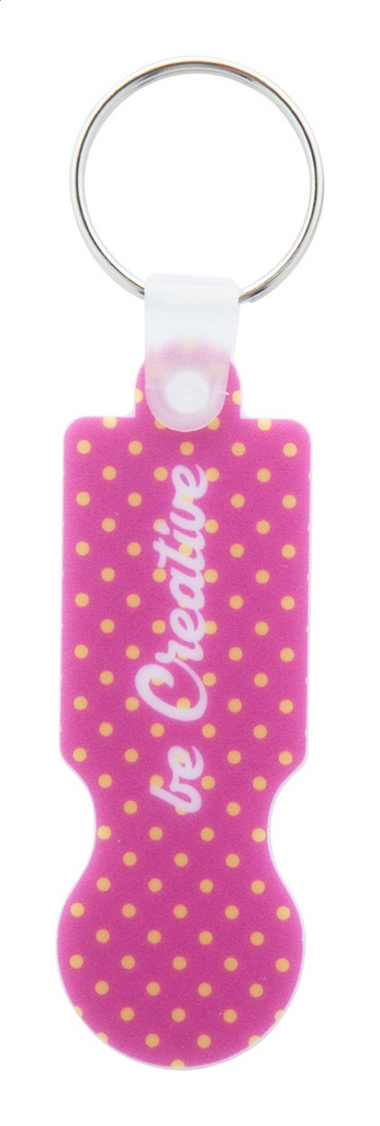 winkelwagenmuntje sleutelhanger #3