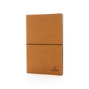 A5 recycled leather notebook