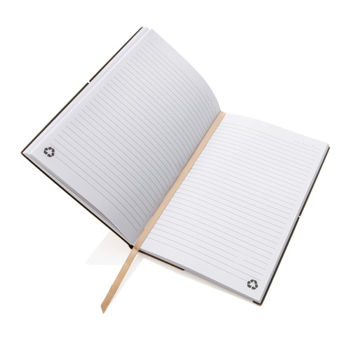 A5 recycled leather notebook
