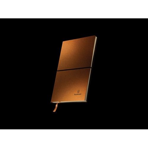 A5 recycled leather notebook