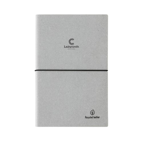 A5 recycled leather notebook