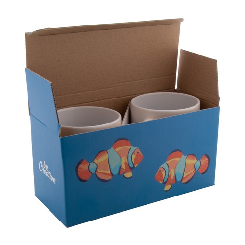 Custom double mug box CreaBox Mug Double
